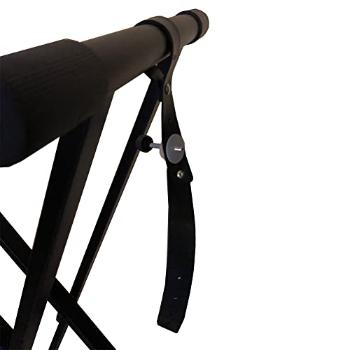 RockJam Xfinity Heavy-Duty, Double-X, Pre-Assembled, Infinitely Adjustable Piano Keyboard Stand with Locking Straps