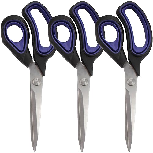 Heavy Duty Utility Titanium Tailor Fabric Scissors - 3 Pairs