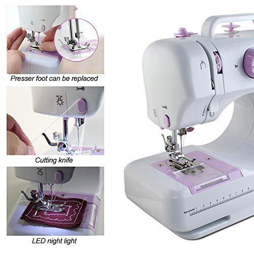 Portable Sewing Machine for Beginners - 12 Stitches