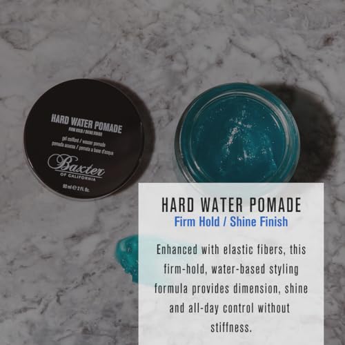 Baxter of California Hard Water Pomade for Men | Shine Finish | Firm Hold | Hair Pomade