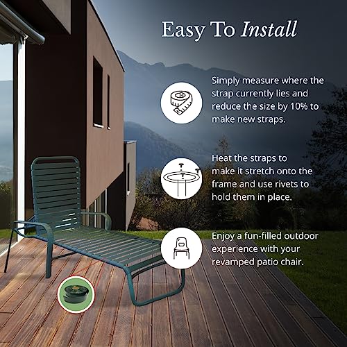 Vinyl Strap Roll: Patio Furniture, Pool, Lawn, Garden