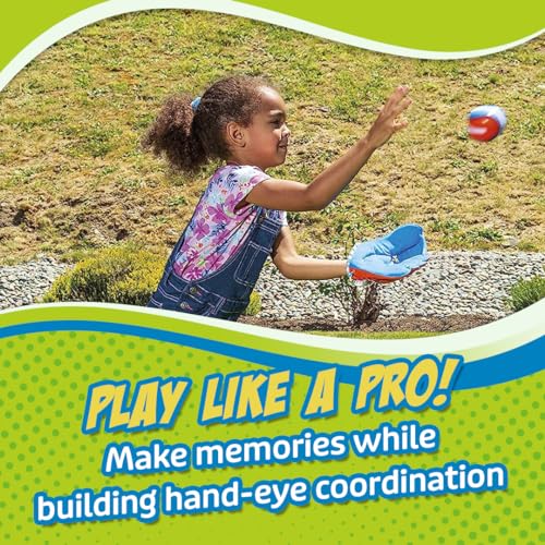 Get Outside Go! Easy Catch Ball & Glove Set Super Sport Outdoor Active Play Baseball by Toysmith (Packaging May Vary)
