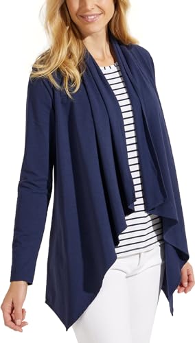 Coolibar Women's Sun Wrap - Sun Protective, Navy (XXL)