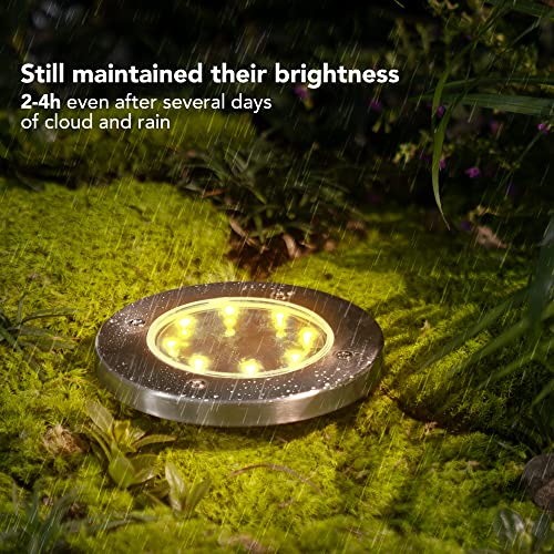 GIGALUMI Solar Ground Lights - Outdoor Garden Lighting