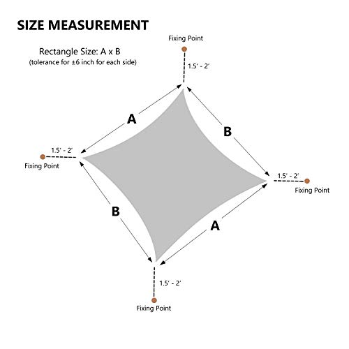 10' x 10' Rectangle Sun Shade for Outdoor Activities