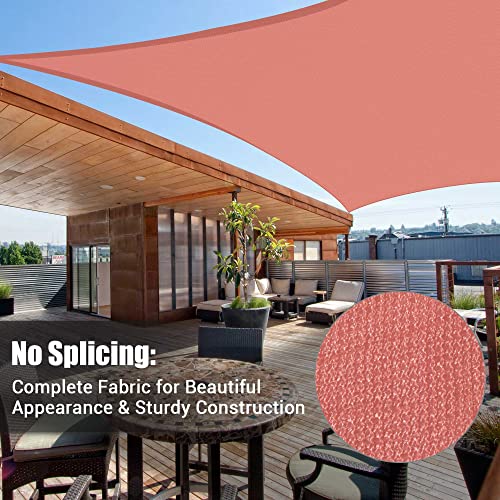 Yescom 1 Pack 12'x12' Square Sun Shade Sail Red 97% UV Block Outdoor Patio Pool Garden Yard Lawn Carport Cover Net Awning Canopy