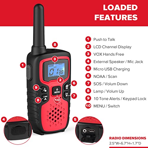 Wishouse Walkie Talkie Kids - Fun Outdoor Toys
