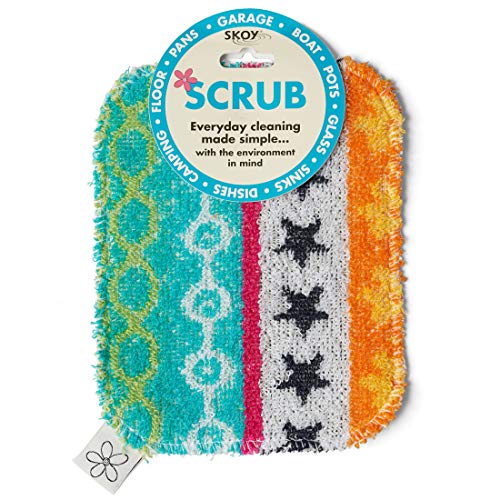 Skoy, Non-Scratching, Reusable Scrub for Kitchen and Household Use, Environmentally-Friendly, Dishwasher Safe (1-Piece), 1-Pack, Assorted
