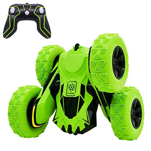 Threeking Rc Cars Outside Toys for Kids Ages 6+ Outdoor Indoor Toys Birthday Gift Present 1/28 4WD 2.4Ghz Rechargeable Remote Control Car Rc Stunt Car