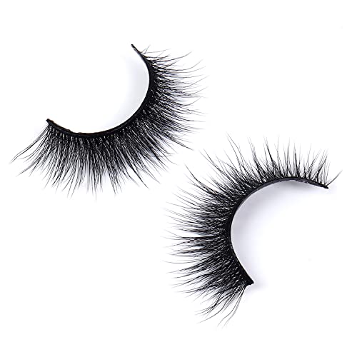 Wleec Beauty 3D Silk Eyelashes Handmade False Eyelash Pack Natural Crisscross Lashes #3D/F41 (15 Pairs/3 Pack)