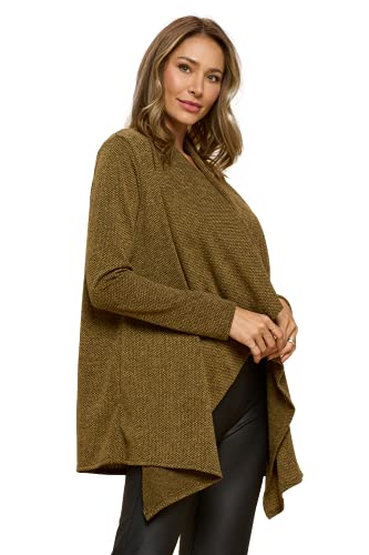 RENEEC. Women's Open Front Long Sleeve Warm Knit Chunky Winter Outwear Cardigan Sweater