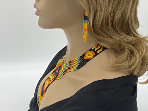 Bear Paw Turtle Design Jewelry Set Necklace Earrings Bracelet Handmade