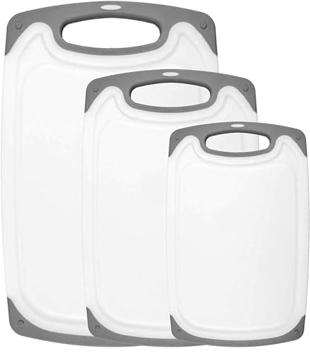 HOMWE Kitchen Cutting Boards - 3-Pack, Various Sizes