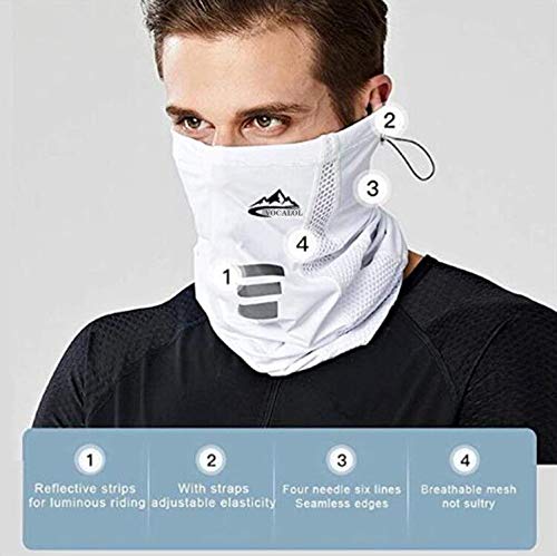VOCALOL Summer UV Protection Balaclava Neck Gaiter (White)
