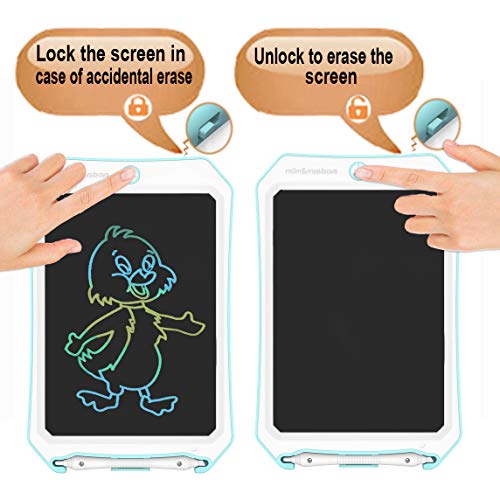 8.5 in Colorful Electronic Drawing Pads for Kids, Portable Reusable Erasable Writer, Elder Message Board, 4-8 Years Old Boys for Digital Handwriting Pad Doodle Board for School (Green-cc)