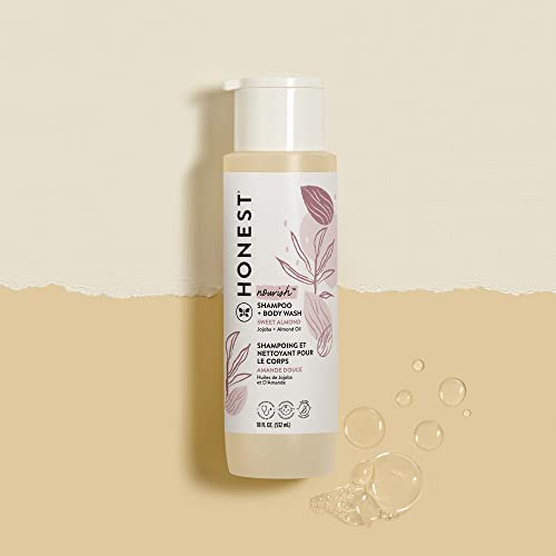 The Honest Company Gently Nourishing Shampoo & Body Wash, Sweet Almond, 10 Fl Oz