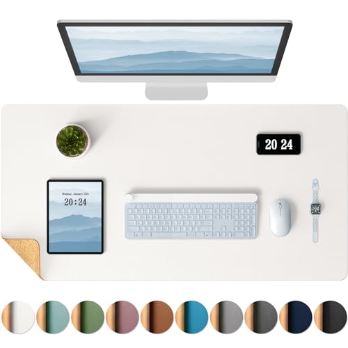 Eco-Friendly Cork & Leather Double-Sided Desk Pad
