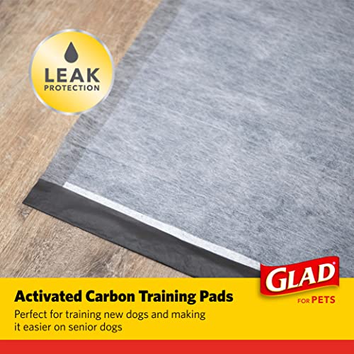 Glad for Pets Black Charcoal Puppy Pads | 14 count