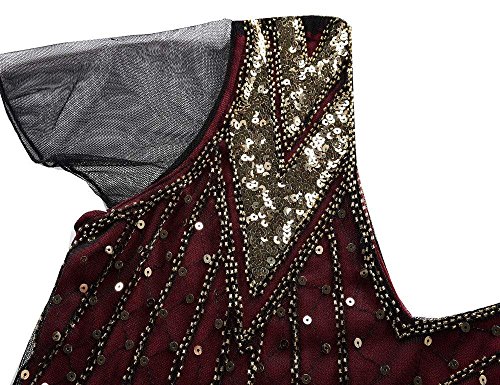 Red Gold Mermaid Plus Size Evening Dress