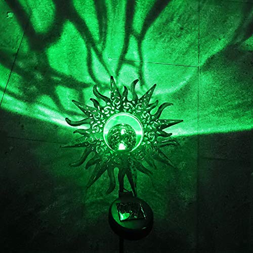 EOYIZW Sun Solar Lights Garden Decor, Garden Solar Lights Outdoor Decorative Waterproof Yard Decor Lights with Warm White LED Stake Lights for Garden, Yard, Lawn, Patio, Pathway