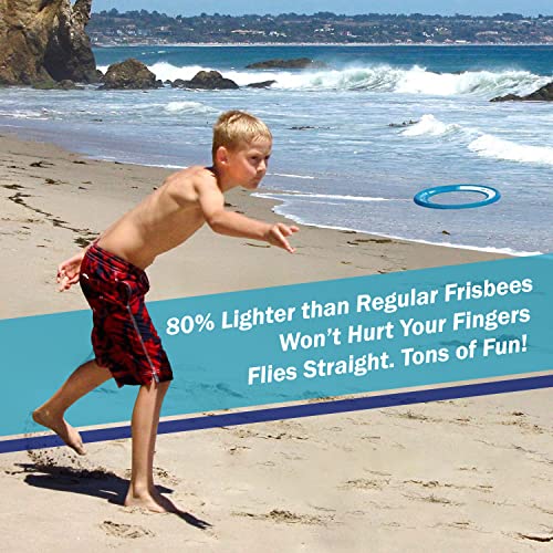 Activ Life Best Kid's Flying Rings [Navy/Teal] 2 Pack - Best for Grandson & Granddaughter Toys Young Niece Teen Nephew Gifts or Holiday Presents - Top Xmas 2021 and Fun Ideas for Child of Any Age