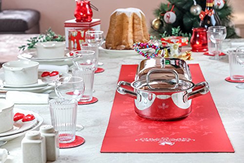 Decorative Trivetrunner: Convenient Heat-Resistant Table Runner (Red)