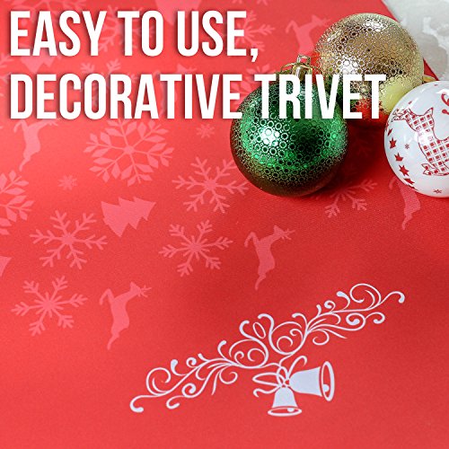 Decorative Trivetrunner: Convenient Heat-Resistant Table Runner (Red)