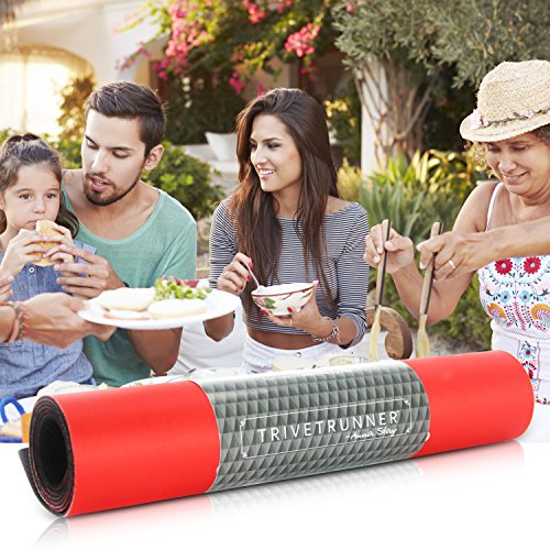 Decorative Trivetrunner: Convenient Heat-Resistant Table Runner (Red)