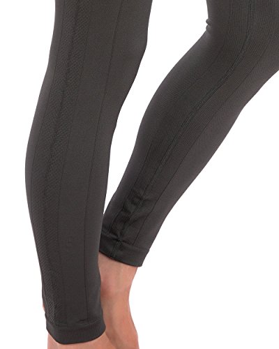 Homma Activewear Thick High Waist Tummy Compression Slimming Body Leggings Pant (X-Large, Charcoal)