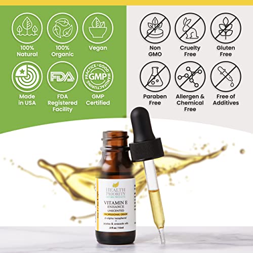 Organic Vitamin E Oil - 15.000/30.000 IU - Youthful Skin