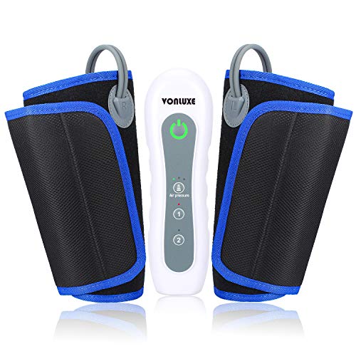 VONLUXE Leg Massager for Circulation and Relaxation Rechargable Leg Massagers for Legs?Feet?Arms with Hand-held Controller 4 Modes 3 Intensities Home & Office Use