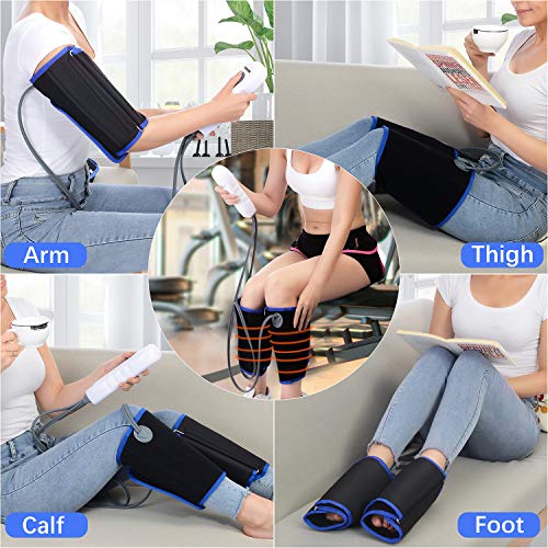 VONLUXE Leg Massager for Circulation and Relaxation Rechargable Leg Massagers for Legs?Feet?Arms with Hand-held Controller 4 Modes 3 Intensities Home & Office Use