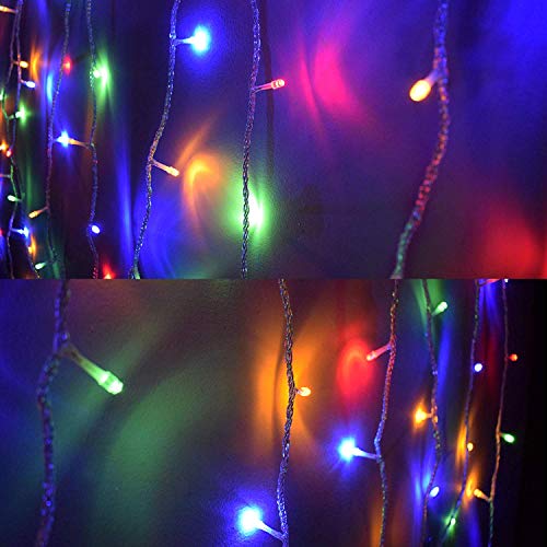 MYGOTO Xmas Lights String Lights 500 LED 165feet 8 Modes Plug in String Lights 30V Fairy Lights Home Garden Party Wedding Xmas Tree Bedroom Window Curtain Decoration(Multicolor)