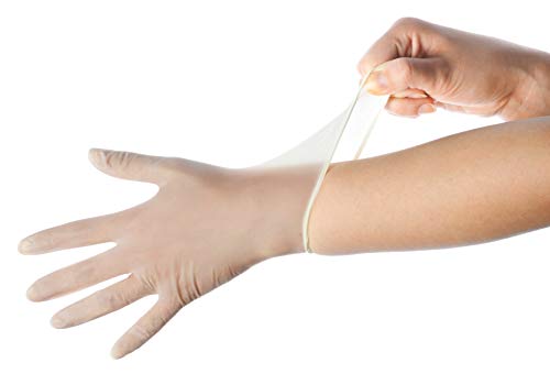 [200 Count] Care Plus Disposable Plastic Vinyl Clear Medium Gloves, Allergy, Latex And Powder Free, Great For Home Kitchen Or Office Cleaning, Cooking, 2 Boxes