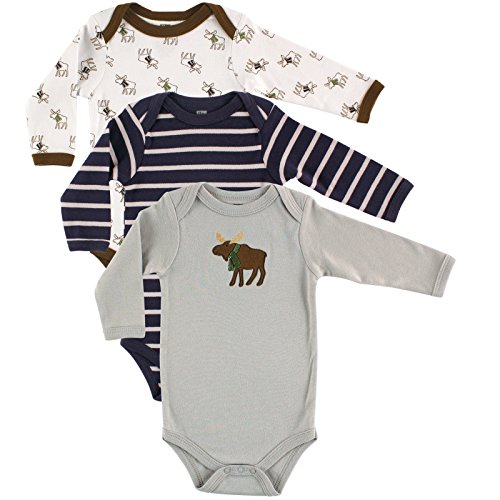 Blue Moose Long-sleeve Bodysuits for Unisex Babies, 6-9 Months