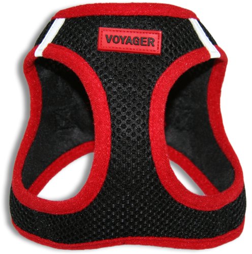 Voyager Step-In Air Dog Harness - All Weather Mesh Step in Vest Harness for Small and Medium Dogs by Best Pet Supplies - Red, X-Small