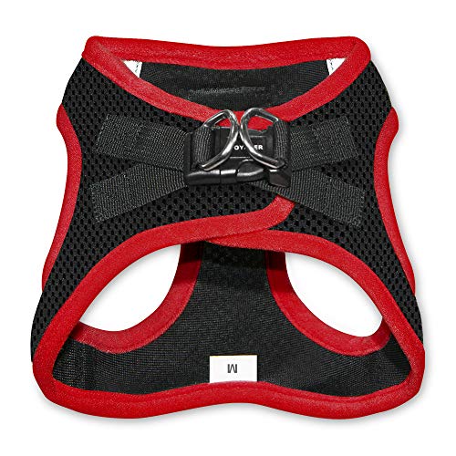Voyager Step-In Air Dog Harness - All Weather Mesh Step in Vest Harness for Small and Medium Dogs by Best Pet Supplies - Red, X-Small