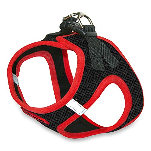 Voyager Step-In Air Dog Harness - All Weather Mesh Step in Vest Harness for Small and Medium Dogs by Best Pet Supplies - Red, X-Small