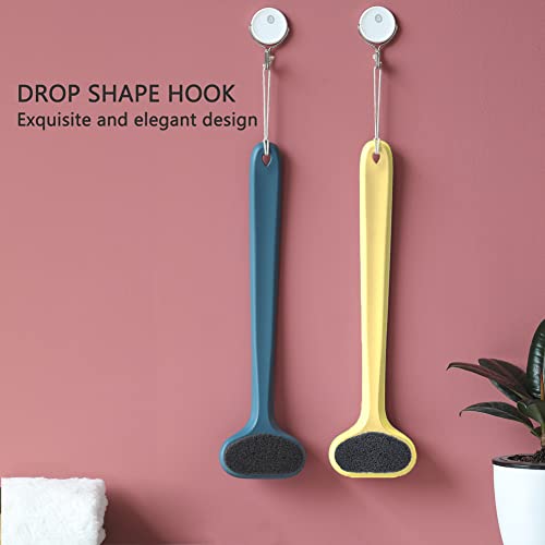 Bath Body Brush with Comfy Bristles Long Handle Gentle Exfoliation Improve Skin's Health and Beauty Bath Shower Wet or Dry Brushing Body Brush (Light Coral)