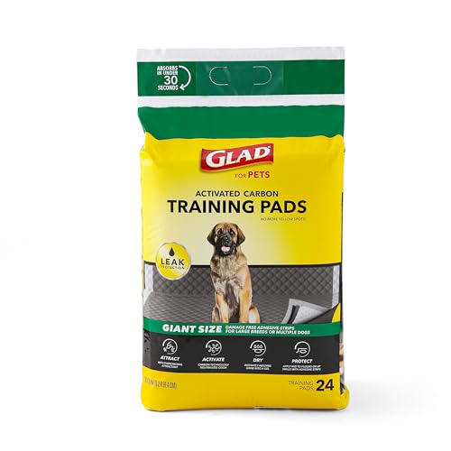 Giant-sized Glad Puppy Training Pads, 24 Count