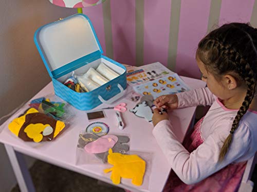 My First Sewing Kit | Starter Sew Set for Kids DIY Stitching with Travel Case | Perfect Craft for Beginner