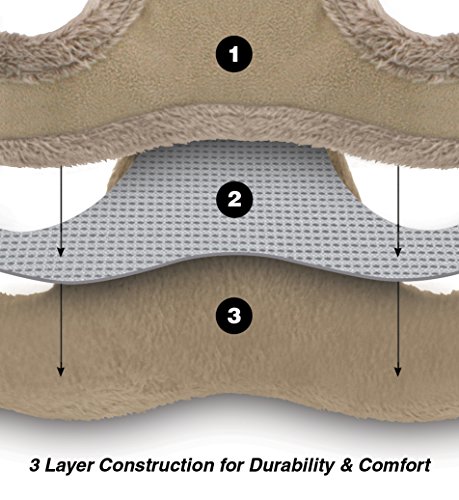 Voyager Step-In Plush Dog Harness â Soft Plush, Step In Vest Harness for Small and Medium Dogs â By Best Pet Supplies - Latte Suede, X-Large (Chest: 21" - 23")