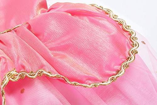 ReliBeauty Little Girls Princess Dress up Costume with Accessories, 4 (120), Pink