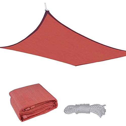 16'x16' Red Square Sun Shade Sail - 97% UV Block