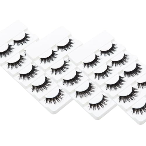 Wleec Beauty False Eyelash Pack Natural Strip Lashes Full Eyelashes Set #04 (15 Pairs/3 Pack)