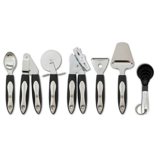 7 Piece Stainless Steel Kitchen Utensil Set - Cookware Gadgets/Accessories - Household Kitchenware - Home Essentials - Premium Cooking Utensils - Chef Essentials - Easy To Clean/Dishwasher Safe