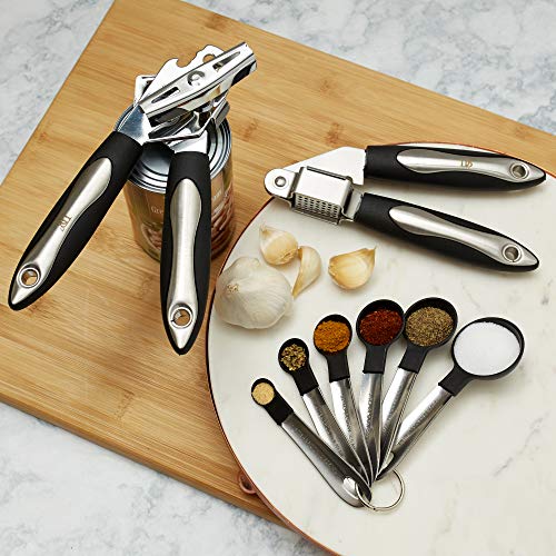 7 Piece Stainless Steel Kitchen Utensil Set - Cookware Gadgets/Accessories - Household Kitchenware - Home Essentials - Premium Cooking Utensils - Chef Essentials - Easy To Clean/Dishwasher Safe