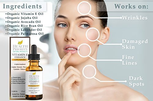 Organic Vitamin E Oil - Skin Youthfulness Enhancer