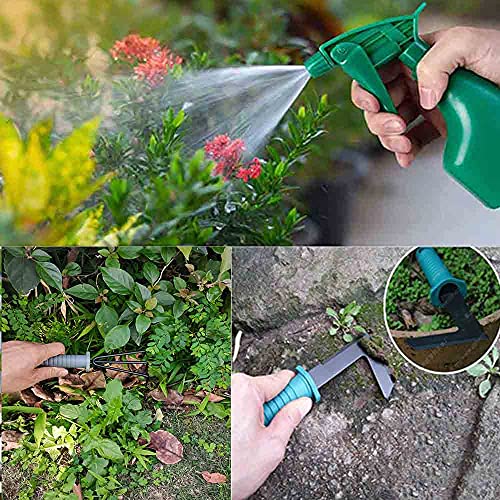 TOORGGOO Gardening Tools Set 13 Pieces,Ergonomic Handle Trowel Rake Weeder Pruner Shears Sprayer, Garden Hand Tools with Carrying Case Gardening Gifts for Women