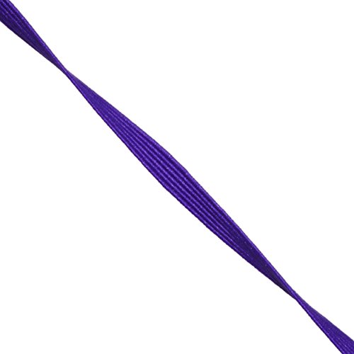 Mandala Crafts Flat Elastic Band, Braided Stretch Strap Cord Roll for Sewing and Crafting; 1/4 inch 6mm 50 Yards Purple